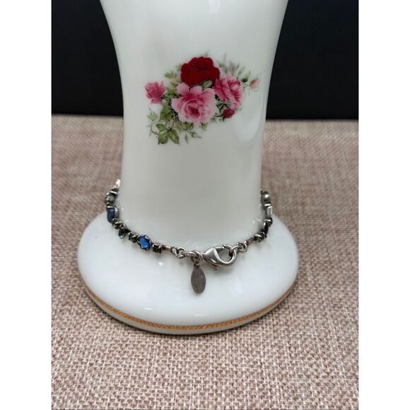 Sorrelli Blue Crystal & Mixed Stone Bracelet – Adjustable - Picture 5 of 5